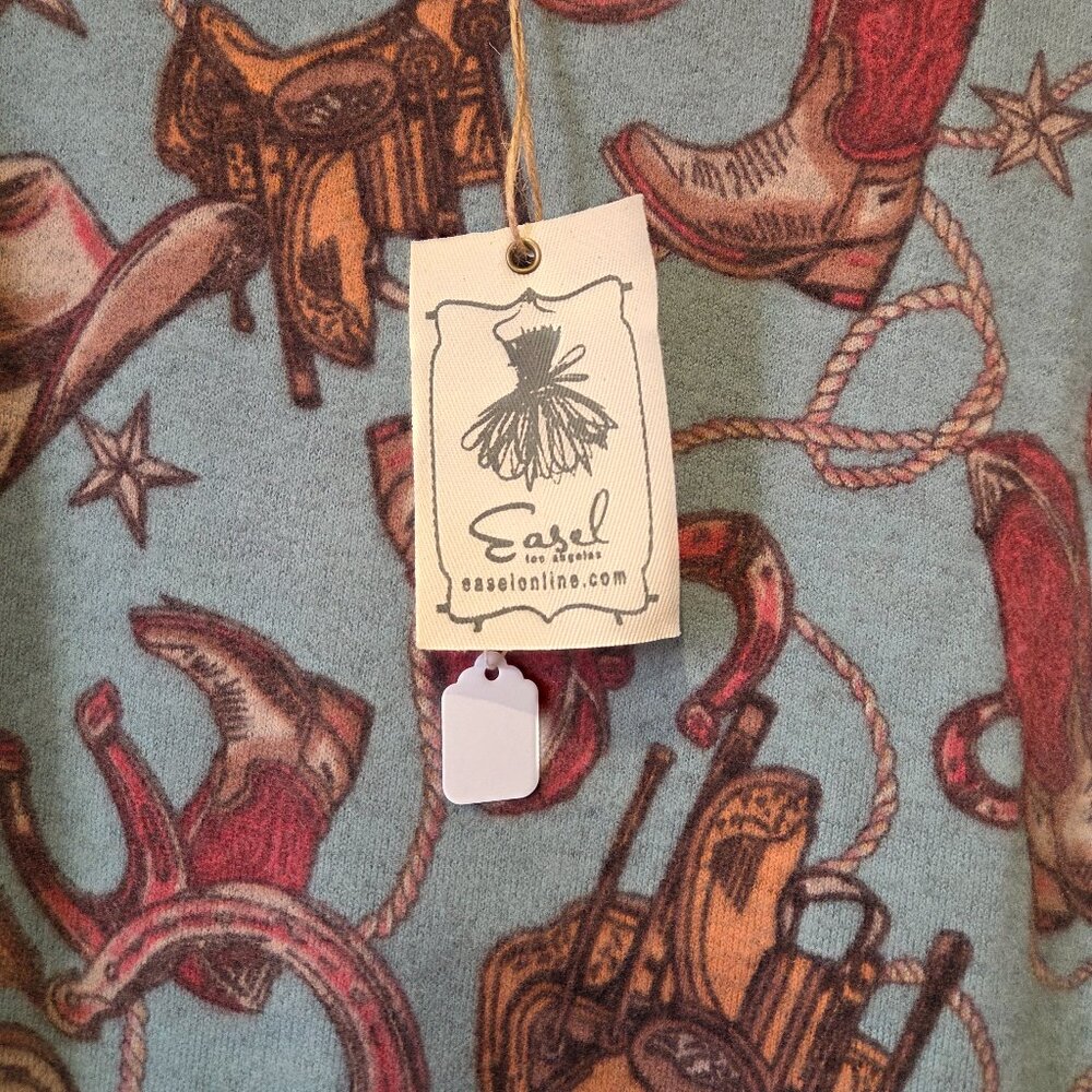 Easel Cowboy Motif.